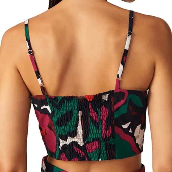Ba&sh Paris Pila printed tie front crop top xs/0 - Picture 3 of 4